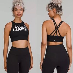 Lululemon🍋Energy High-Neck Longline Ed Curtis Bra